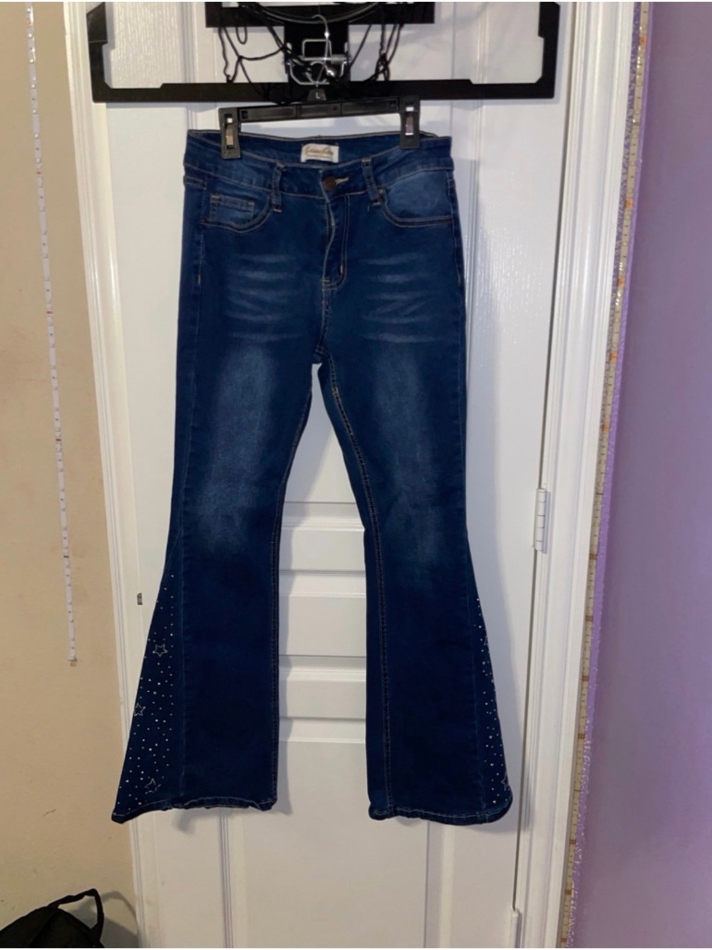 Size Nine Bamboo Original Denim Jeans with Rhinestones